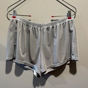 Night Fox Light Blue Gray Women’s Elastic-Waist Lounge Sleep Dream Lounge Shorts